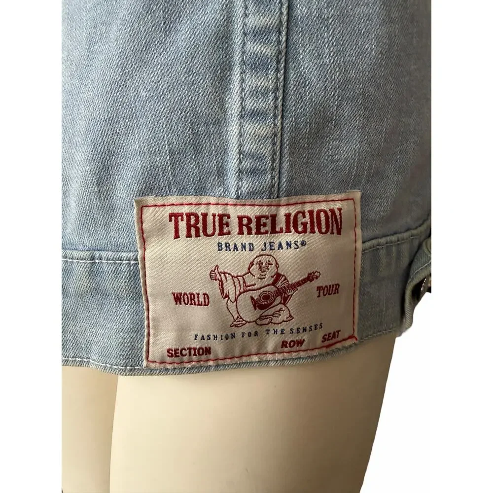True Religion Jimmy SN Jacket Light Showers Blue Medium